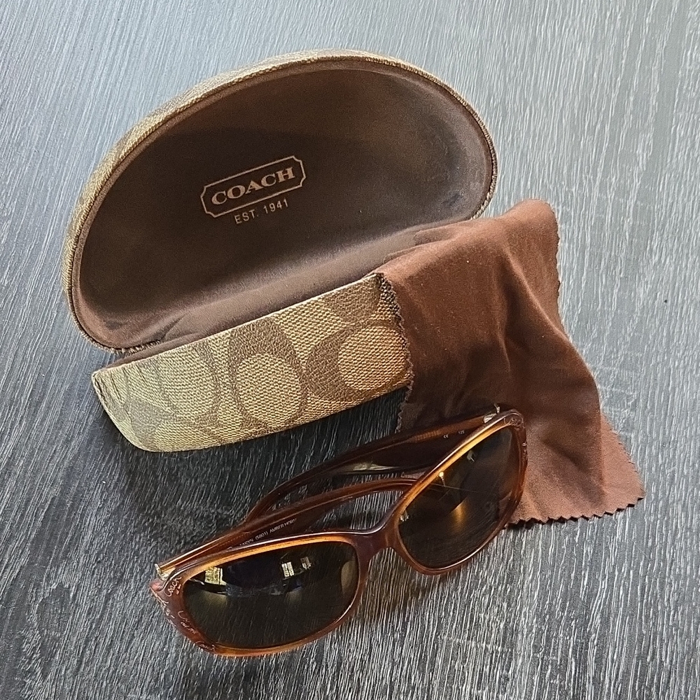 Coach Tortoise Sunglasses with Case
